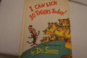 1969 1ST EDITION HC I CAN LICK 30 TIGERS TODAY BY DR SEUSS - Picture 1 of 6