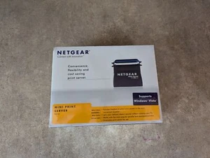 NETGEAR MINI PRINT SERVER PS101 WITH POWER SUPPLY URRT-8 - Picture 1 of 6