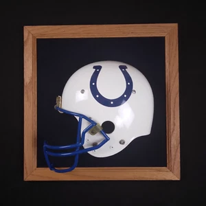 Custom Vintage Indianapolis Colts NFL Football Helmet Plaque Wood 16x16 - Picture 1 of 14