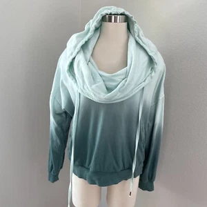 Young Fabulous & Broke Womens Medium Ombre Oversized Hood Sweatshirt Top - Picture 1 of 8