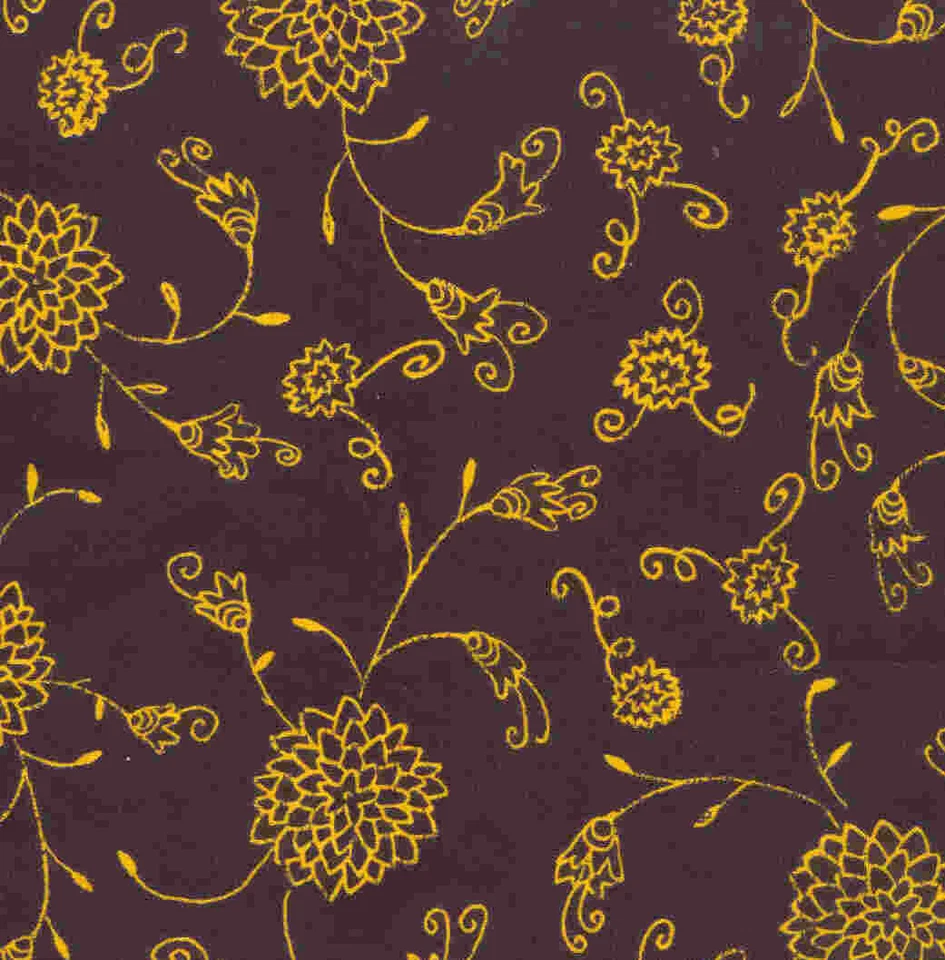 Paleta de pintores ouro preto floral tecido Jinny Beyer Nathan - Imagem 1 de 1