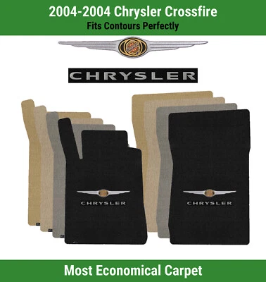 Alfombrillas delanteras Lloyd Velourtex para Chrysler Crossfire '04 con Chrysler con alas 1 Foto 1 de 4