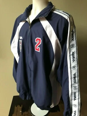 XARA L Blue & White UNITED F.C. Manchester Embroidered Eagle Soccer Jacket - Изображение 1 из 4