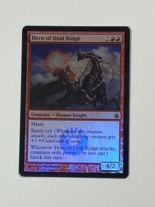 MTG, Hero of Oxide Ridge - Mirrodin Besieged - NM - FOIL - Magic The Gathering