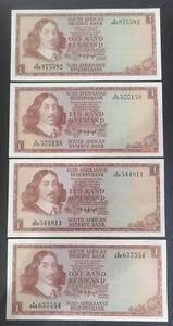 South Africa 1 Rand ND (1973), P-116 Lot 4* BANKNOTES  - Picture 1 of 2