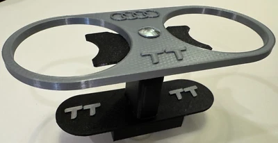 Audi TT Mk1 Premium Double Cup Holder - Silver - Image 1 of 4