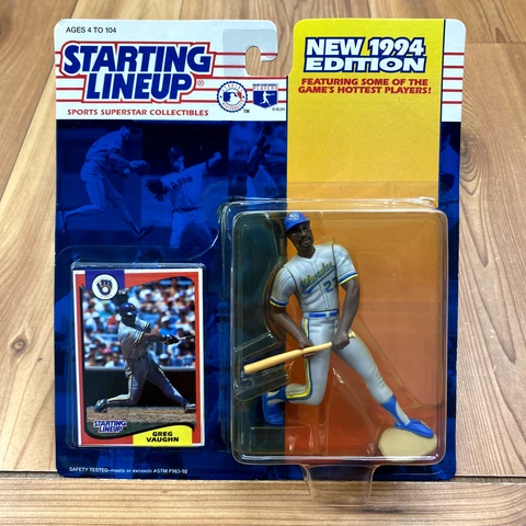 UNOPENED Starting Lineup 1994 Greg Vaughn Milwaukee Brewers Action Figure Cover