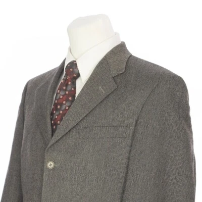 Daniel Cremieux Three Button Brown Black Herringbone Sport Coat 40 Short 40S - Image 1 of 4