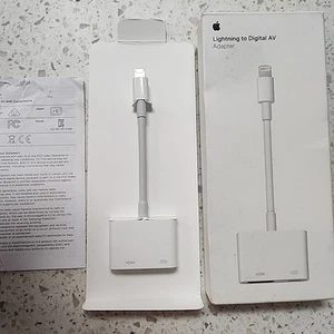 Adaptateur AV numérique Apple Lightning HDMI vers iPhone iPad MD826AM/A - Authentique - Photo 1/8