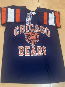 Nueva Camiseta Manga 3/4 Logotipo Vintage 7 Chicago Bears Talla XL Hecha en EE. UU. - Imagen 1 de 4
