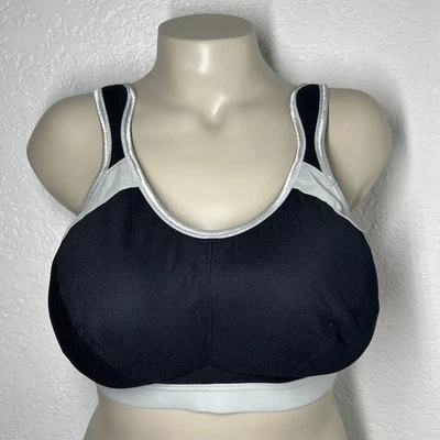 Sujetador deportivo Anita Extreme Control negro 42E gris negro inalámbrico suave cómodo Foto 1 de 4