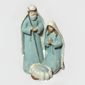 RARE, Vintage, Nativity, 1 Piece, Pale Blue, Mary, Joseph, Baby, Christmas - Picture 1 of 2