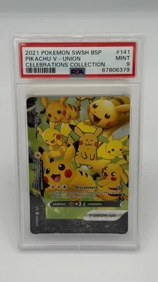 🔴Pikachu V-Union SWSH141 SWSH: Sword & Shield Promo Cards Holo PSA 9 Pokemon - Image 1 of 3