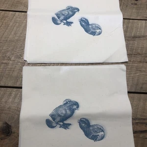 11 Quilt Squares Pre- Stamped Blocks 11” Square (Blue) Baby Chicks - Picture 1 of 4