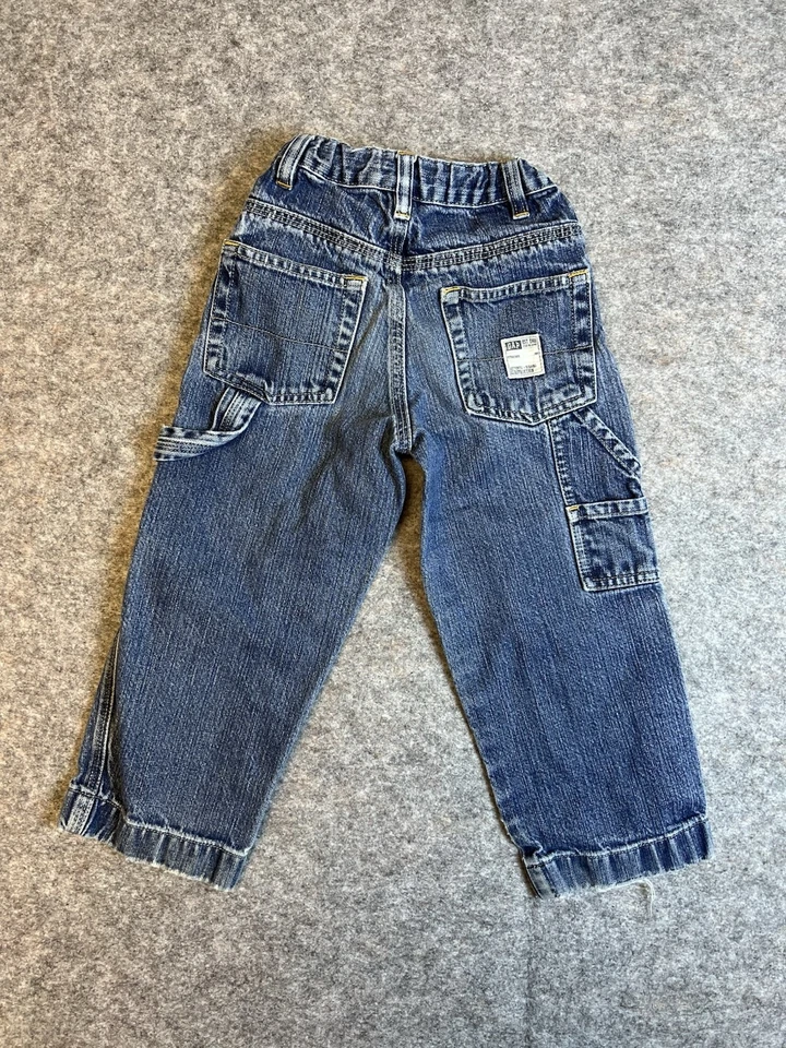 Pantalones de mezclilla vintage Baby Gap para niños pequeños azules talla 4T 100 % algodón Foto 1 de 4