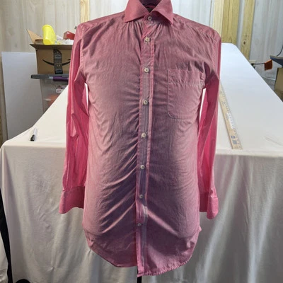 Van Laack Royal Dress Shirt Pink Mens Sz 38 Button Up 100% Cotton EUC - Image 1 of 4