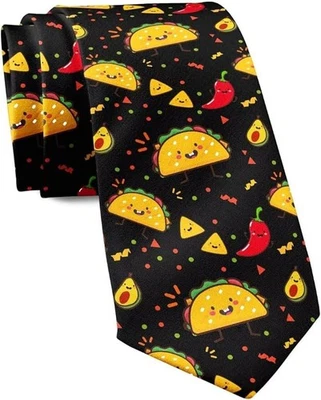 Men's Novelty Tie Funny Neckties for Mens Wedding Party Work Casual Holiday Part - Image 1 of 4