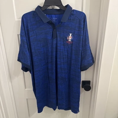 Camisa Polo Under Armour 2021 Solheim Cup Rayas Azul Hombre’s Extra Grande Nueva con Etiquetas Foto 1 de 4