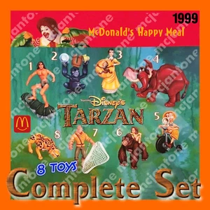 JUEGO MIP 8 McDonald's 1999 TARZAN Disney JUNGLE Clayton TANTOR Burroughs ELEFANTE - Imagen 1 de 4