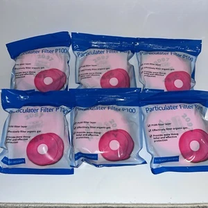 New 12 NIOSH Comparable With 3M P100 Particulator Filter 2097 Respirator Filter - Picture 1 of 4