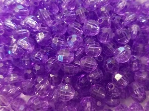 1,000 Pcs 6mm Round Crystal Faceted Plastic Acrylic Beads for Beading Crafts - Picture 1 of 49
