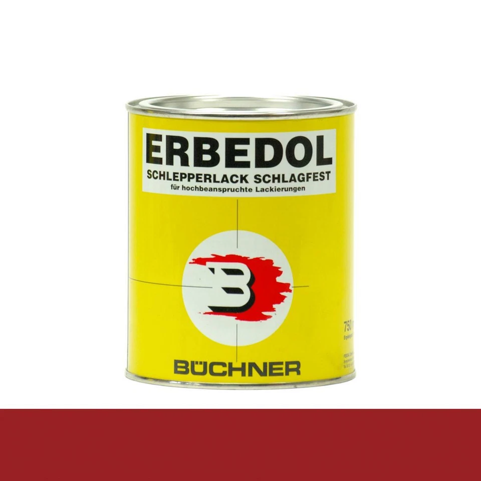 Büchner Erbedol RAL3002 karminrot Lack Farbe Kunstharzlack 750ml