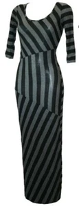 Damas Republic Heaven Sent Negro y Gris Vestido de Diseñador Talla 8 10 12 NUEVO - Imagen 1 de 3