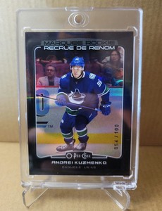 2022-23 O-Pee-Chee Andrei Kuzmenko Marquee Rookie Black #579 54/100