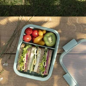 Curver Smart To Go Rectangular Storage Food Container 0.6 L + 0.3 L - Picture 1 of 2