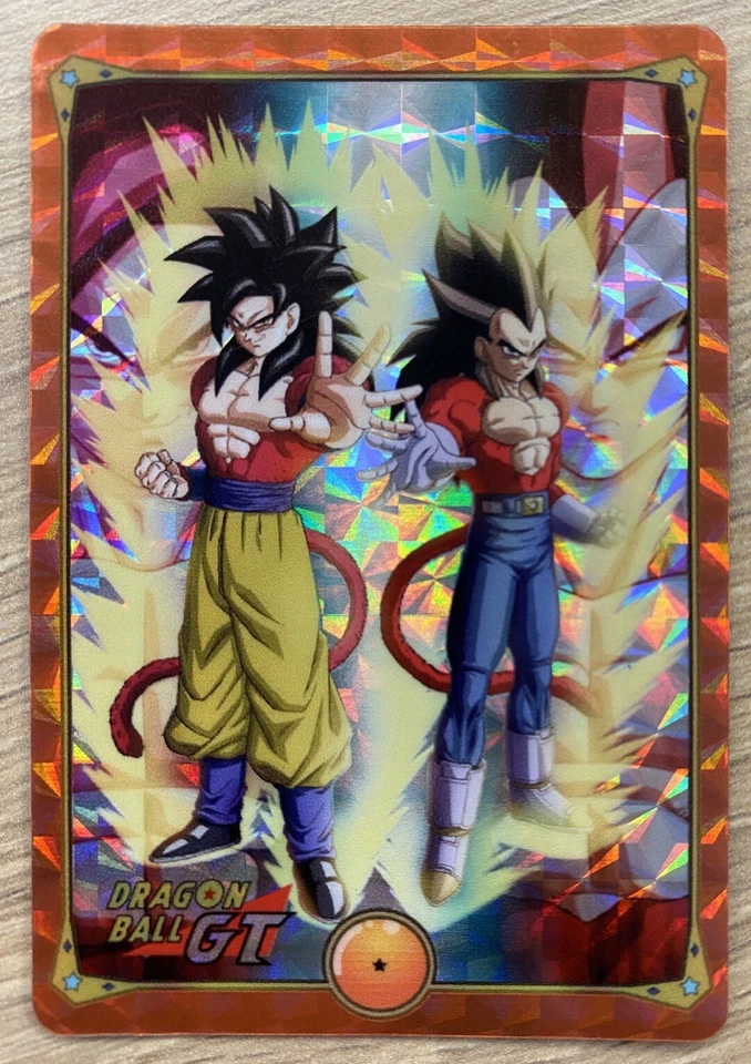 Carte Prism Soft Dragon Ball  GT Power Level Songoku & Vegeta 4 Hors Serie - Photo 1/1