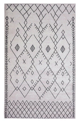 Trellis Bohemian - 2'x4' Peach, Moroccan Faded Transitional Area Rug - 511 - Image 1 of 4