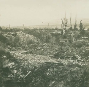 Frankreich WWI Souchez Ruins Notre-Dame-de-Lorette altes SIP Foto 1914-1918 - Bild 1 von 2