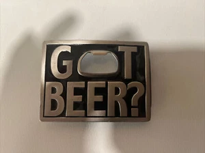 VINTAGE 1999 BERGAMOT GOT BEER BOTTLE OPENER BELT BUCKLE BUCKLES Made In USA - Picture 1 of 2