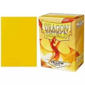 Dragon Shield Standard Size Sleeve - Matte Yellow 100CT - Card Sleeve Smooth and - Bild 1 von 4