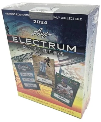 2024 Leaf Electrum Multi Sport 工厂原封 Hobby Box 3 签名 — 第 1/4 张图片