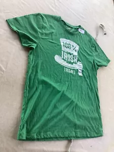 Old Navy Irish Tee Large "100% Irish (today)" graphic t-shirt St. Patrick NWT - Picture 1 of 4