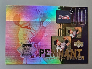 Chipper Jones 2000 Oberdeck Wimpel angetrieben Einsatz PD3 - Bild 1 von 5