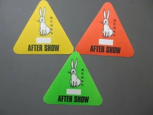 REM backstage pass satin cloth stickers THREE cartoon RABBIT artwork OTTO ! - Picture 1 of 1