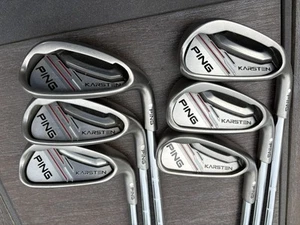 Ping Karsten White Dot Iron set. ⚪️ 6-AW, Ping KS401 X-Stiff flex +.5” - Picture 1 of 8