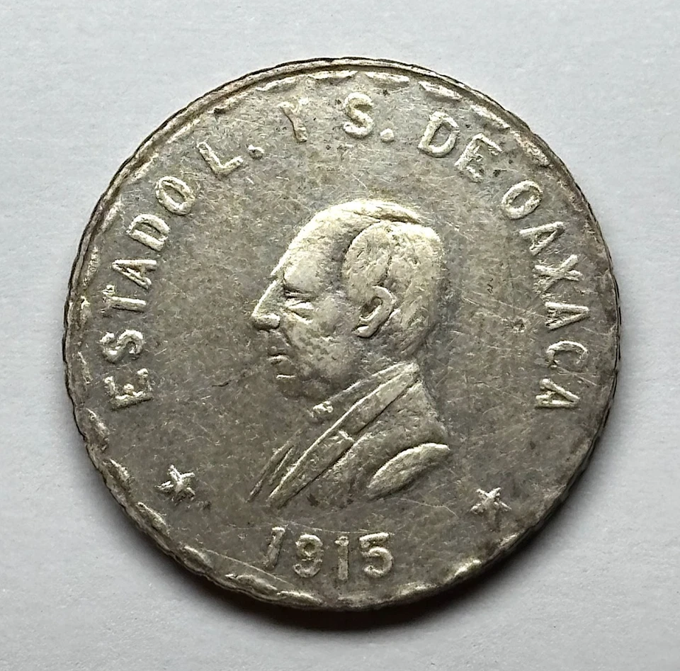 1915 Revolutionary Mexico (Oaxaca) - AR Peso, KM-740.2. - Image 1 of 2