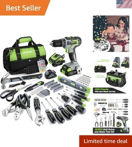 Complete 157-Piece Home Repair Tool Set with 20V Cordless Lithium Drill - Picture 1 of 11