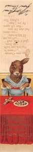 GREETINGS CARD HAPPY XMAS NOVELTY CARD BULL BUNNY c 1900 TUCK - Picture 1 of 2