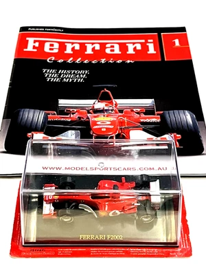 Ferrari Collection 1/43 Ferrari F2002 No.1 revista de carro modelo vermelho nº 1 - Imagem 1 de 4