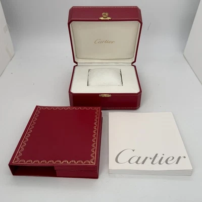 Caja Reloj Cartier Original COWA 0043 Folleto Folleto Cubierta Sin Caja Exterior Foto 1 de 4