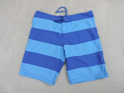 Vilebrequin Swim Trunks Men's XXL Blue Striped Unlined Beach Water Pool Logo - Image 1 of 4