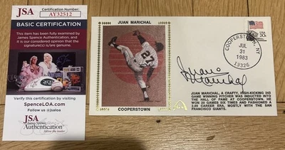 Juan Marichal Autograph HOF Signed FDC Cooperstown JSA COA Giants Beauty! - Image 1 of 4