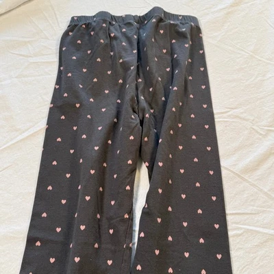 Pantalones GAP Niños Niñas XL 12 Negro Rosa Estampado Corazón Cintura Elástica Foto 1 de 4
