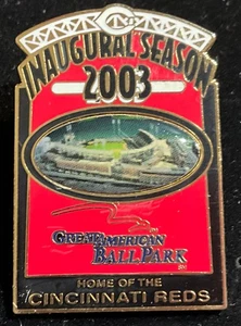 CINCINNATI REDS GREAT AMERICAN BALLPARK 2003 INAUGURAL SEASON PHOTOCOLLECTOR PIN - Picture 1 of 1