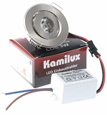 MINI-LED Decken Einbaustrahler Einbauspot IP20 230V 3W=30W flach 30mm schwenkbar - Bild 1 von 4