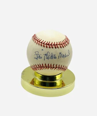 Stan Musial Signed Baseball MLB HOF St Louis Cardinals Auto In Person Vintage - Image 1 of 4